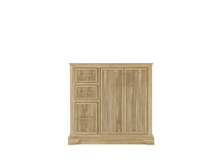Alys Teak Wood 36 in. W x 22 in. D Right Offset Sink Bathroom Vanity - photo 6