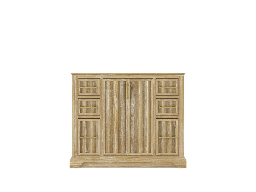 Alys Teak Wood 42 in. W x 22 in. D Single Sink Vanity Cabinet