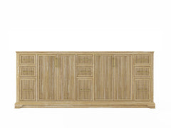 Alys Teak Wood 84 in. W x 22 in. D Double Sink Bathroom Vanity - photo 6