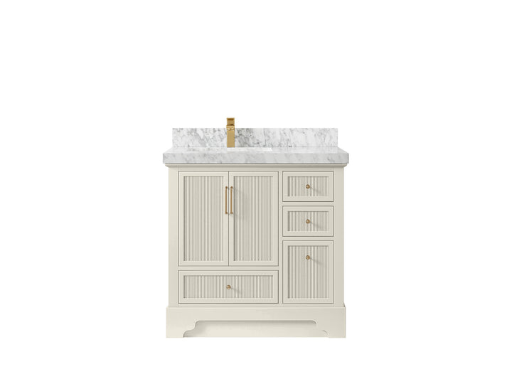 Alys 36 in. W x 22 in. D Left Offset Sink Bathroom Vanity - photo 8