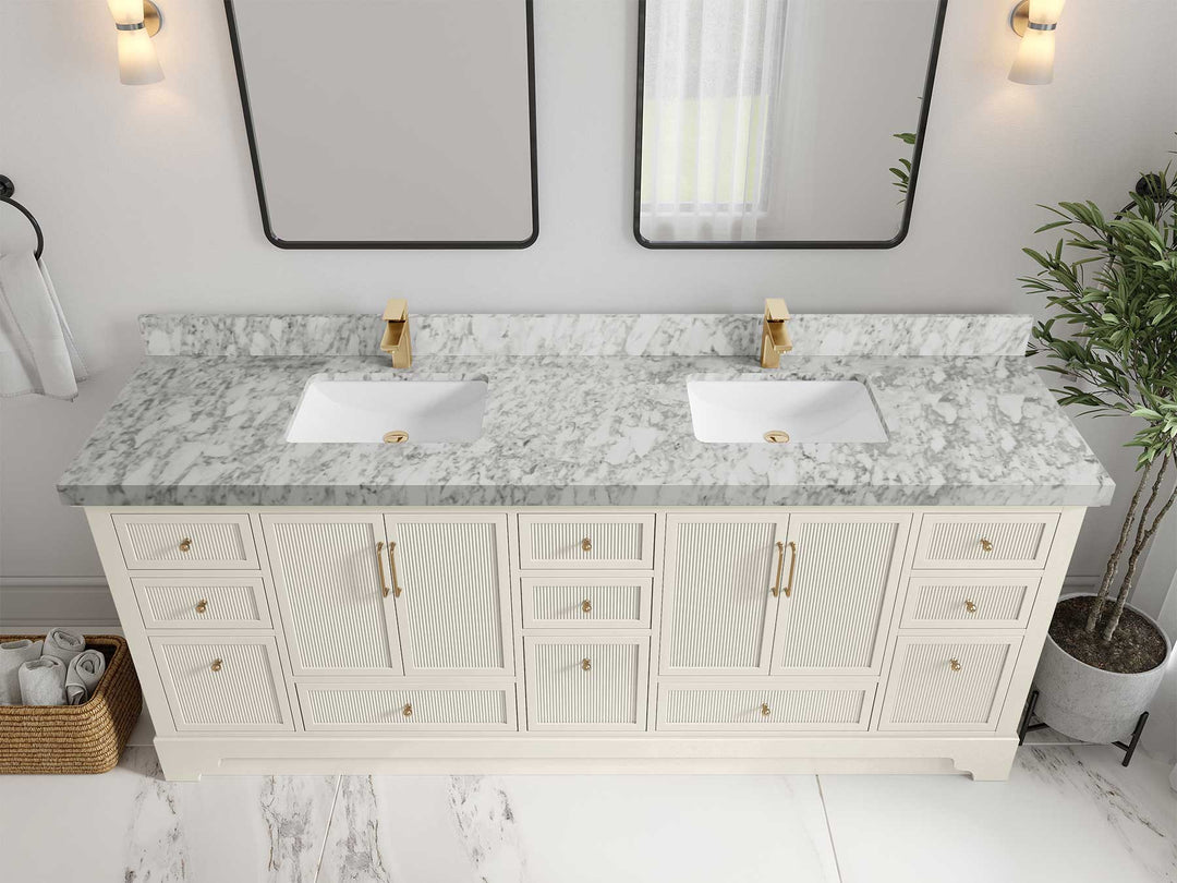 Alys 84 in. W x 22 in. D Double Sink Bathroom Vanity