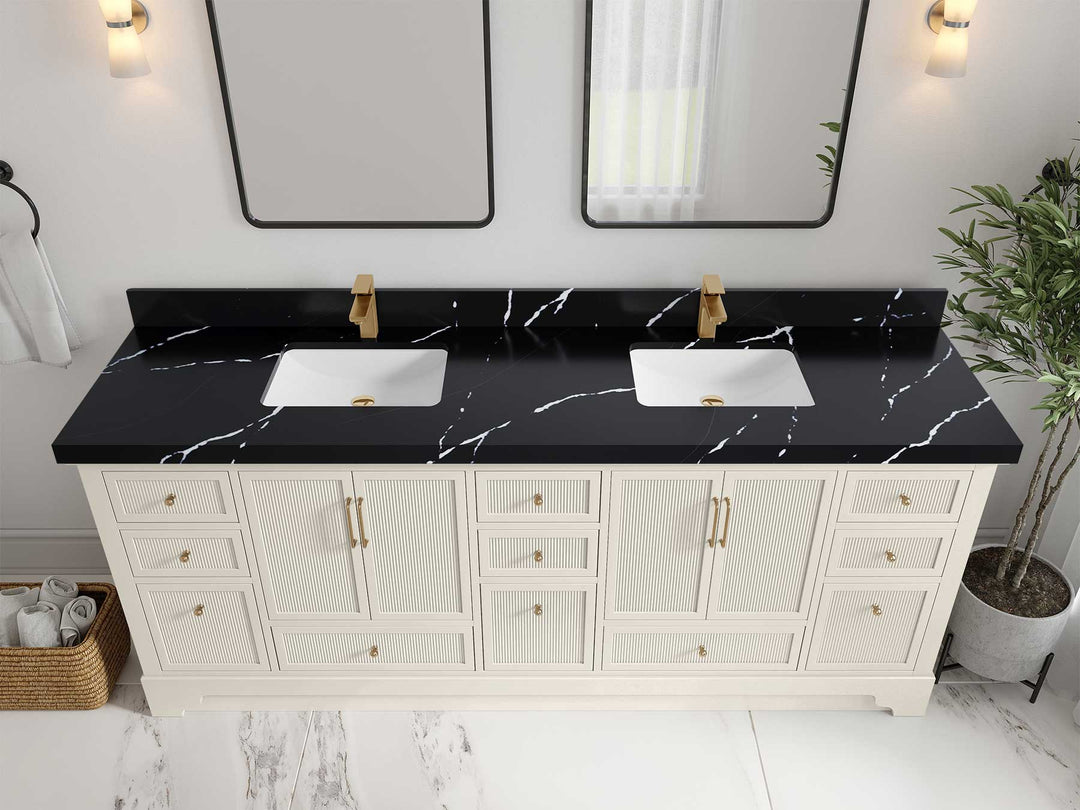 Alys 84 in. W x 22 in. D Double Sink Bathroom Vanity