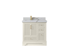 Alys 36 in. W x 22 in. D Left Offset Sink Bathroom Vanity - photo 14