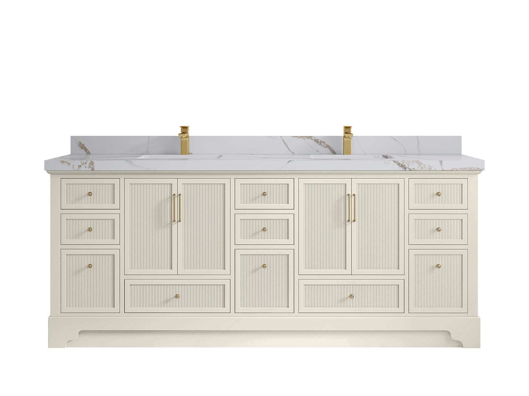 Alys 84 in. W x 22 in. D Double Sink Bathroom Vanity