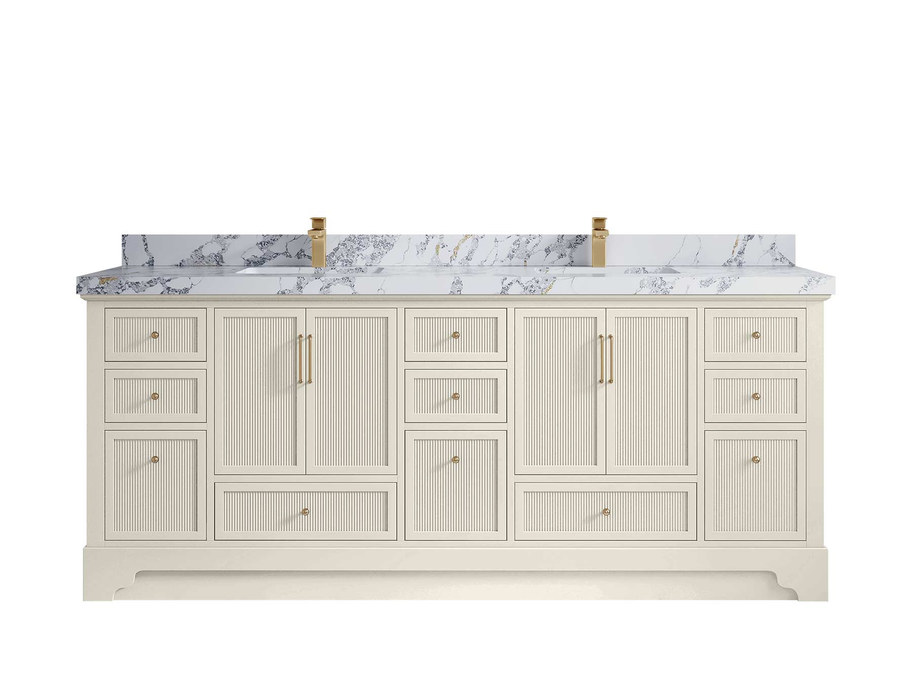 Alys 84 in. W x 22 in. D Double Sink Bathroom Vanity