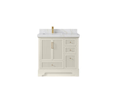 Alys 36 in. W x 22 in. D Left Offset Sink Bathroom Vanity - photo 22