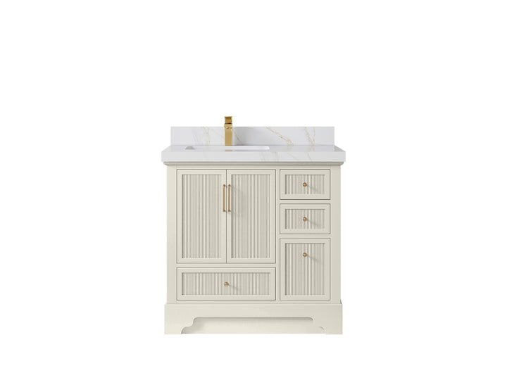 Alys 36 in. W x 22 in. D Left Offset Sink Bathroom Vanity - photo 22
