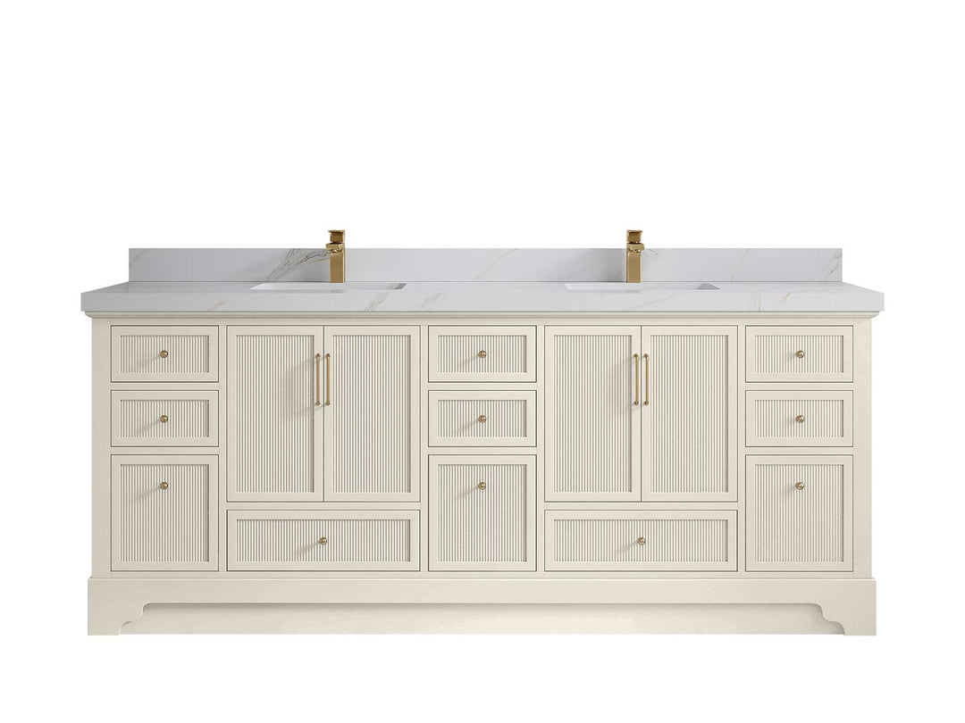 Alys 84 in. W x 22 in. D Double Sink Bathroom Vanity