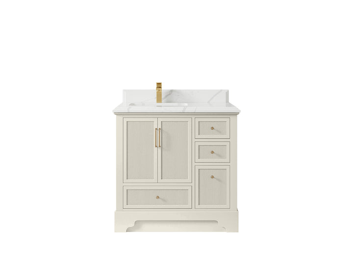 Alys 36 in. W x 22 in. D Left Offset Sink Bathroom Vanity - photo 24