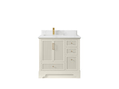 Alys 36 in. W x 22 in. D Left Offset Sink Bathroom Vanity - photo 26