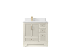 Alys 36 in. W x 22 in. D Left Offset Sink Bathroom Vanity - photo 28