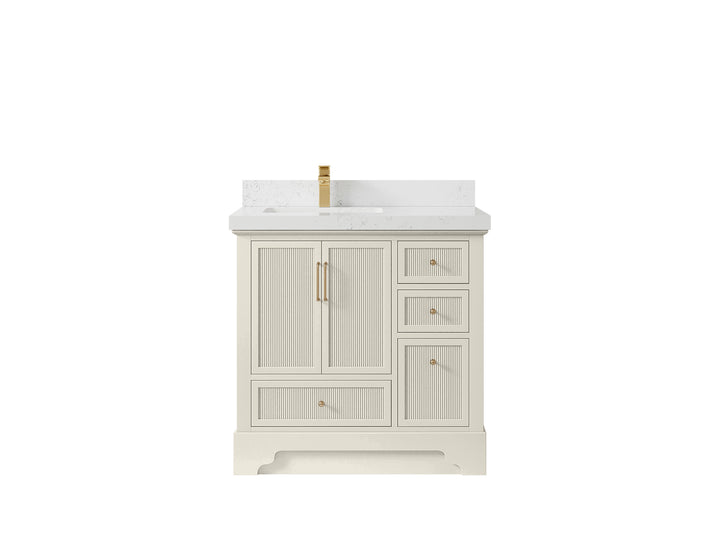 Alys 36 in. W x 22 in. D Left Offset Sink Bathroom Vanity - photo 30