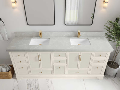 Alys 84 in. W x 22 in. D Double Sink Bathroom Vanity