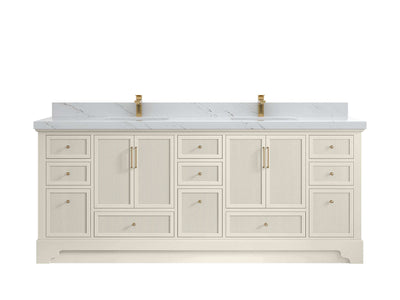 Alys 84 in. W x 22 in. D Double Sink Bathroom Vanity