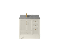 Alys 36 in. W x 22 in. D Left Offset Sink Bathroom Vanity - photo 34