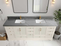 Alys 84 in. W x 22 in. D Double Sink Bathroom Vanity - photo 35