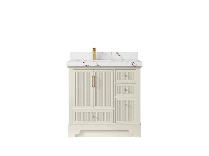Alys 36 in. W x 22 in. D Left Offset Sink Bathroom Vanity - photo 36