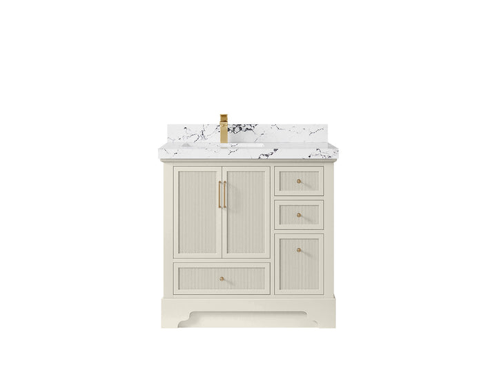 Alys 36 in. W x 22 in. D Left Offset Sink Bathroom Vanity - photo 40
