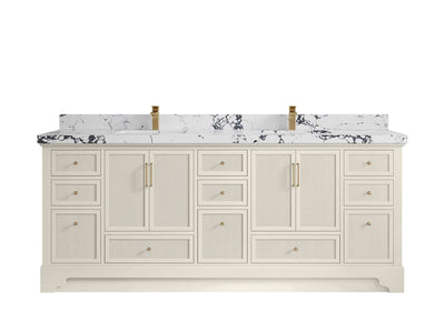 Alys 84 in. W x 22 in. D Double Sink Bathroom Vanity