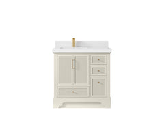 Alys 36 in. W x 22 in. D Left Offset Sink Bathroom Vanity - photo 44