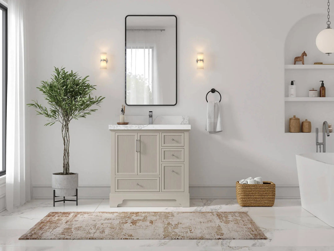 Alys 36 in. W x 22 in. D Center Sink Bathroom Vanity