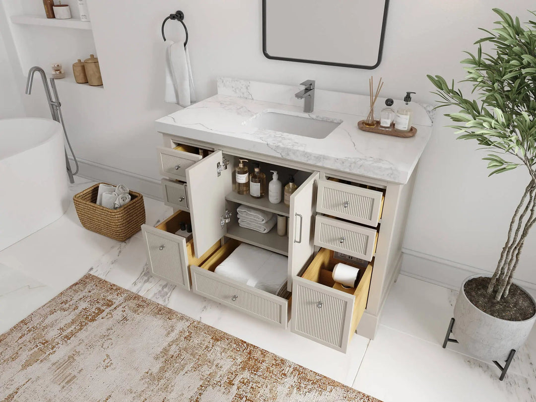 Alys 48 in. W x 22 in. D Single Sink Bathroom Vanity