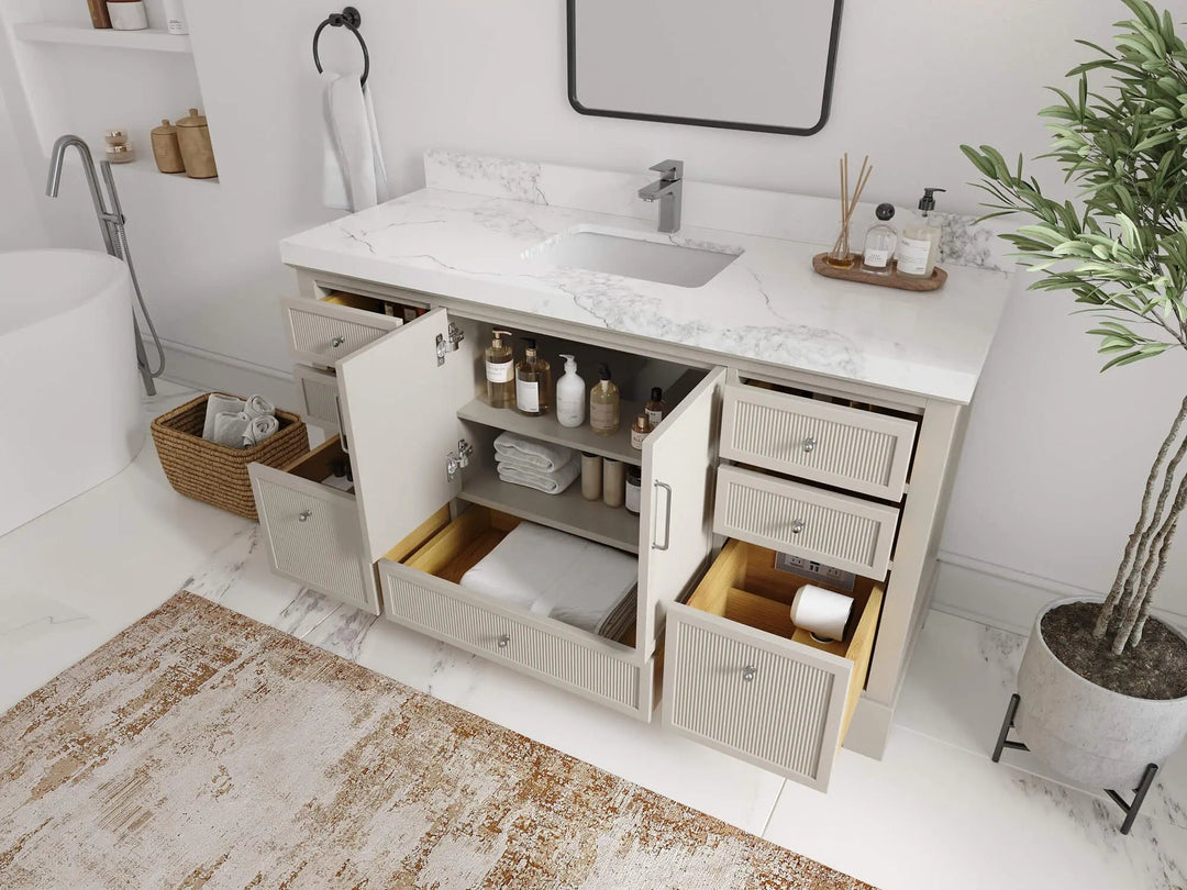Alys 60 in. W x 22 in. D Single Sink Bathroom Vanity