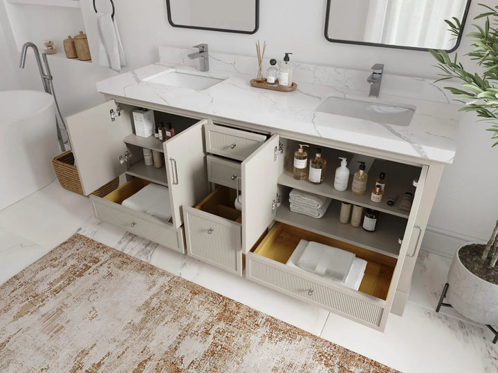 Alys 72 in. W x 22 in. D Double Sink Bathroom Vanity - photo 3