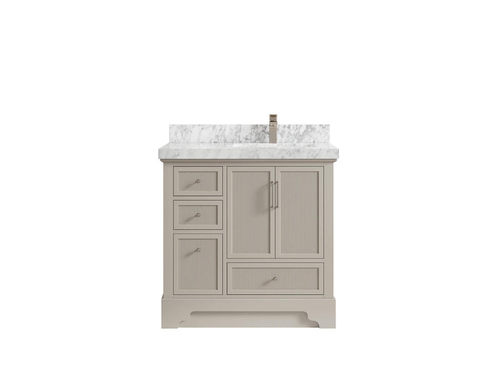 Alys 36 in. W x 22 in. D Right Offset Sink Bathroom Vanity - photo 42