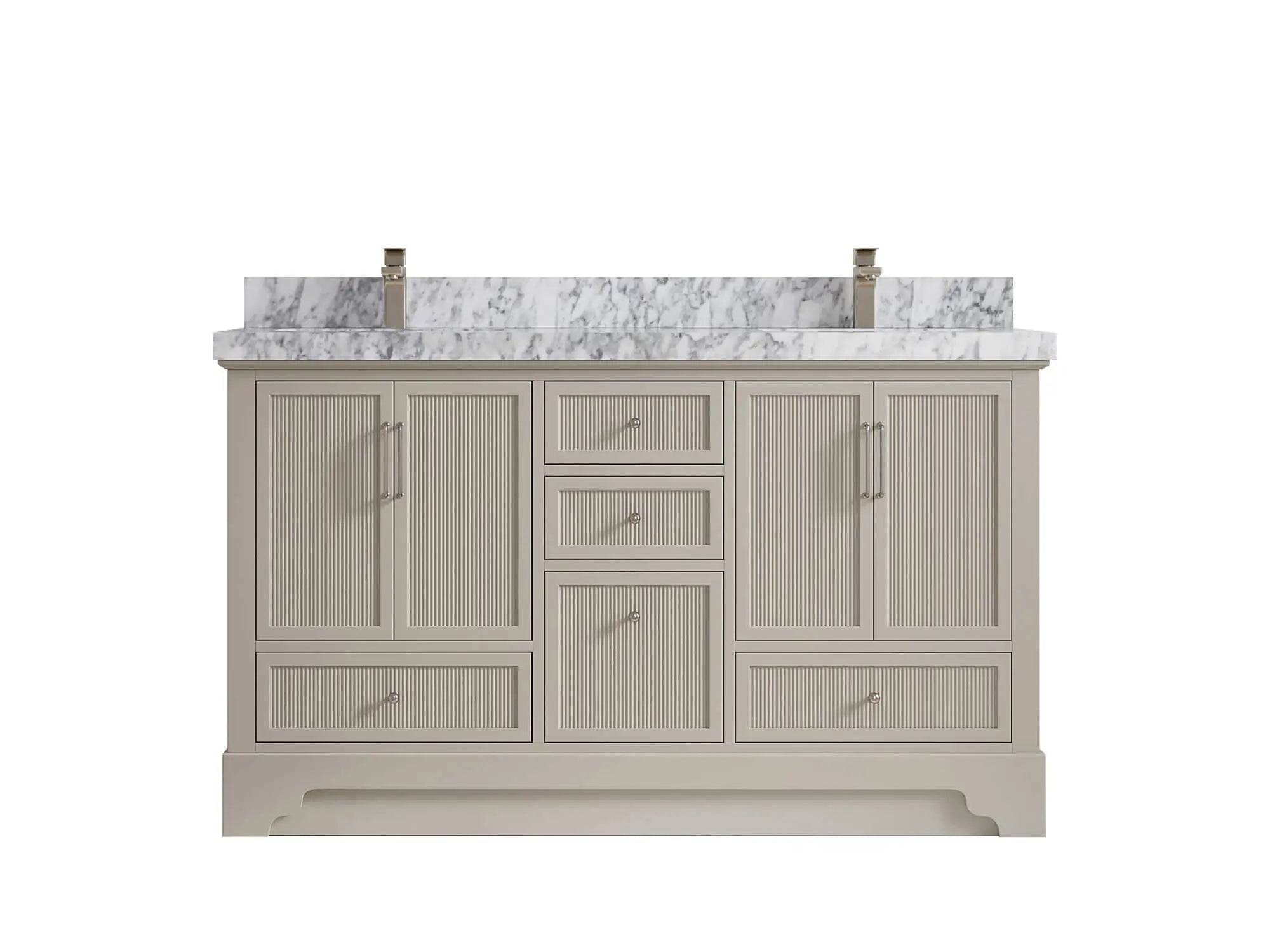 Alys 60 in. W x 22 in. D Double Sink Bathroom Vanity