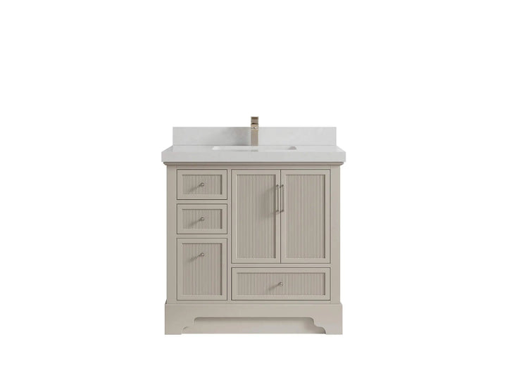 Alys 36 in. W x 22 in. D Center Sink Vanity for Modern Bathrooms - photo 12