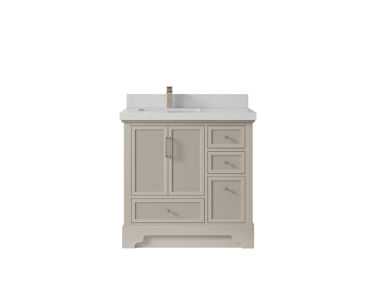 Alys 36 in. W x 22 in. D Left Offset Sink Bathroom Vanity