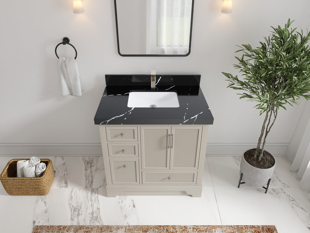 Alys 36 in. W x 22 in. D Center Sink Vanity for Modern Bathrooms