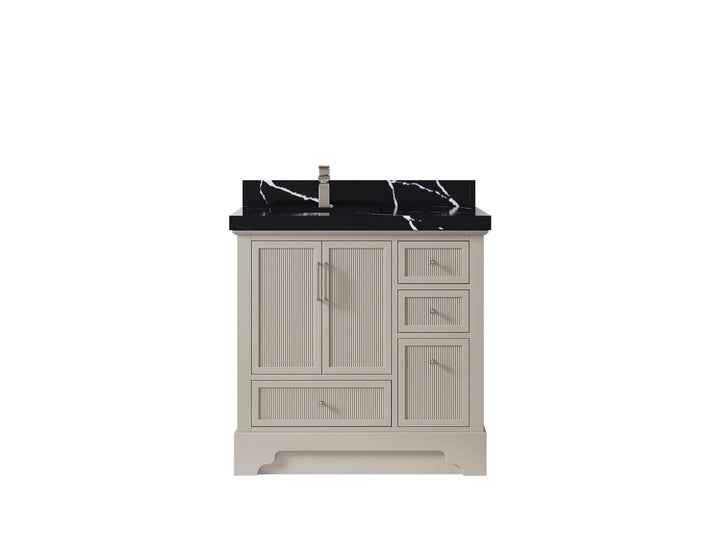 Alys 36 in. W x 22 in. D Left Offset Sink Bathroom Vanity - photo 8