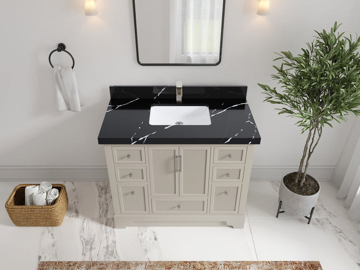 Alys 42 in. W x 22 in. D Single Sink Bathroom Vanity - photo 9