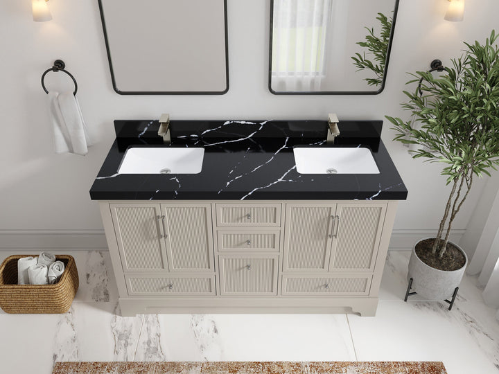Alys 60 in. W x 22 in. D Double Sink Bathroom Vanity - photo 30
