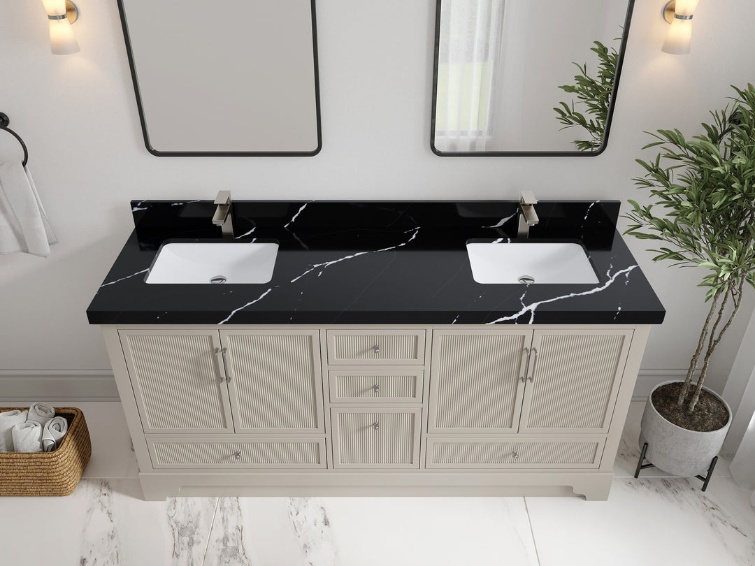 Alys 72 in. W x 22 in. D Double Sink Bathroom Vanity