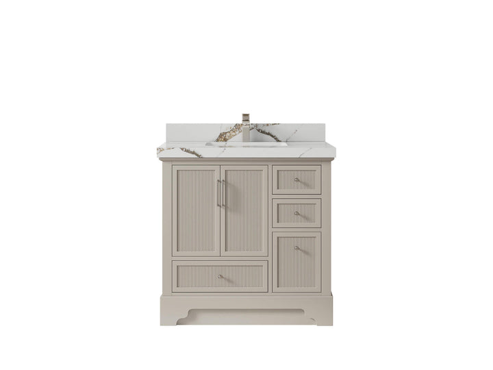 Alys 36 in. W x 22 in. D Center Sink Bathroom Vanity - photo 10