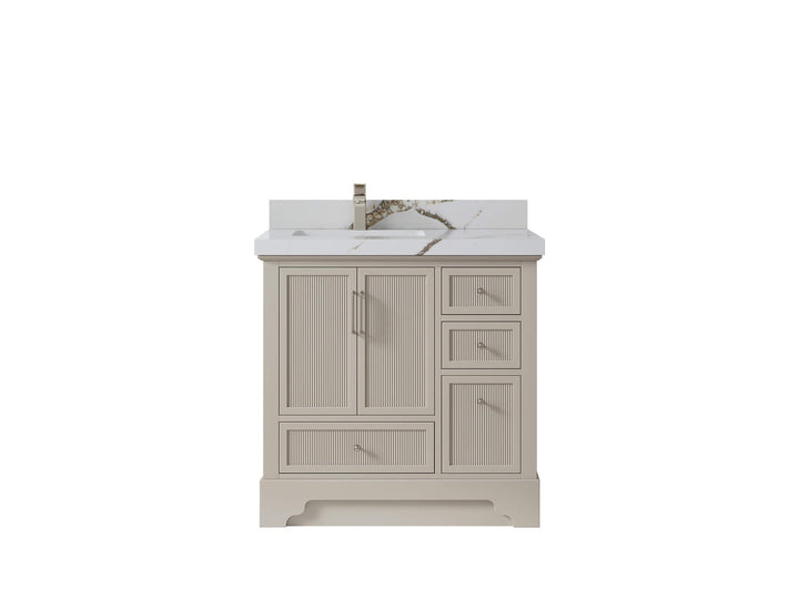 Alys 36 in. W x 22 in. D Left Offset Sink Bathroom Vanity - photo 10