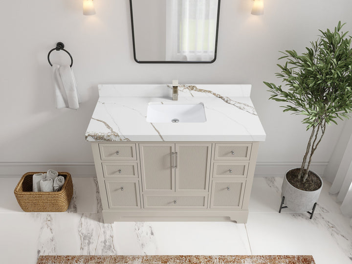 Alys 48 in. W x 22 in. D Single Sink Bathroom Vanity - photo 9
