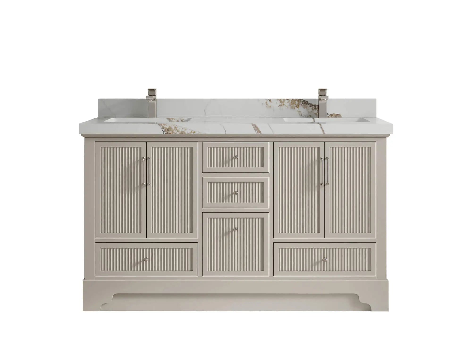 Alys 60 in. W x 22 in. D Double Sink Bathroom Vanity