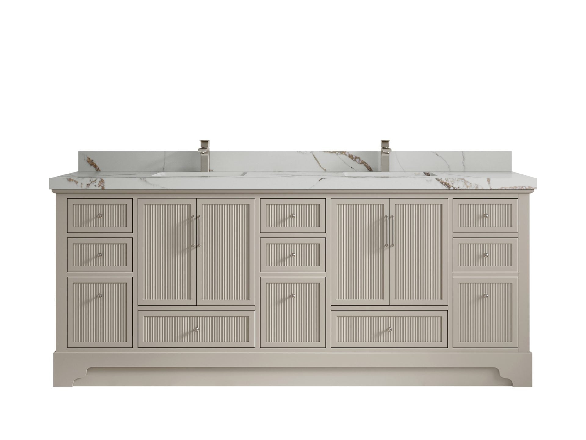 Alys 84 in. W x 22 in. D Double Sink Bathroom Vanity