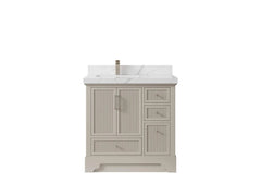 Alys 36 in. W x 22 in. D Left Offset Sink Bathroom Vanity - photo 12