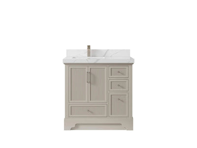 Alys 36 in. W x 22 in. D Left Offset Sink Bathroom Vanity