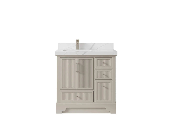 Alys 36 in. W x 22 in. D Left Offset Sink Bathroom Vanity - photo 12