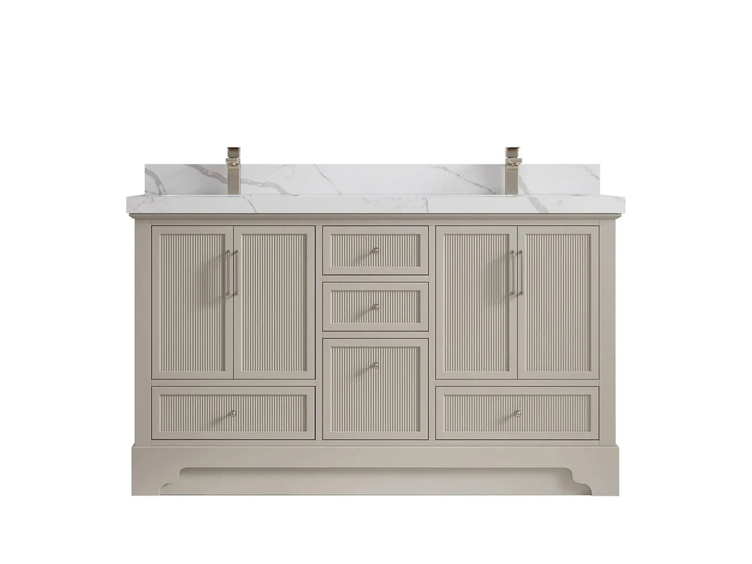Alys 60 in. W x 22 in. D Double Sink Bathroom Vanity