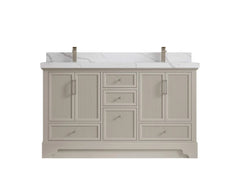 Alys 60 in. W x 22 in. D Double Sink Bathroom Vanity - photo 13