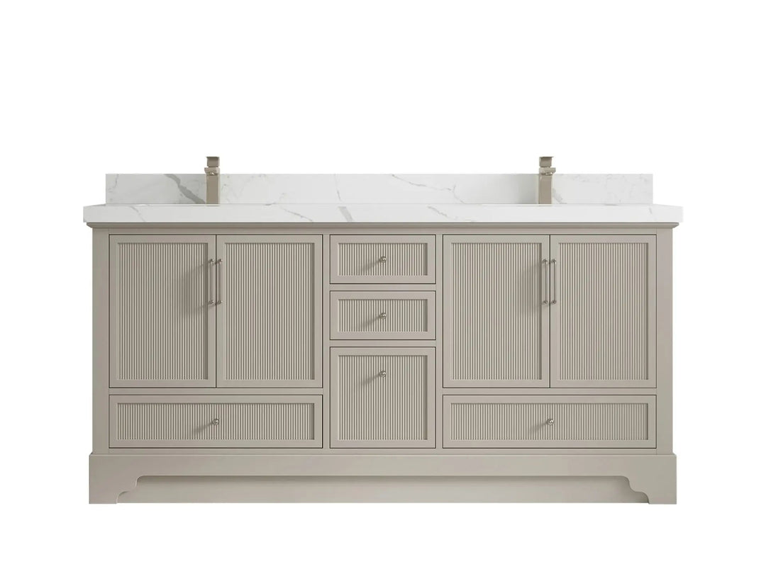 Alys 72 in. W x 22 in. D Double Sink Bathroom Vanity