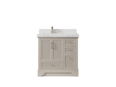 Alys 36 in. W x 22 in. D Left Offset Sink Bathroom Vanity - photo 14