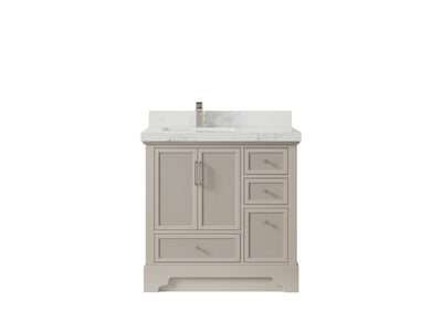 Alys 36 in. W x 22 in. D Left Offset Sink Bathroom Vanity